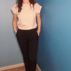 Black slack business pants